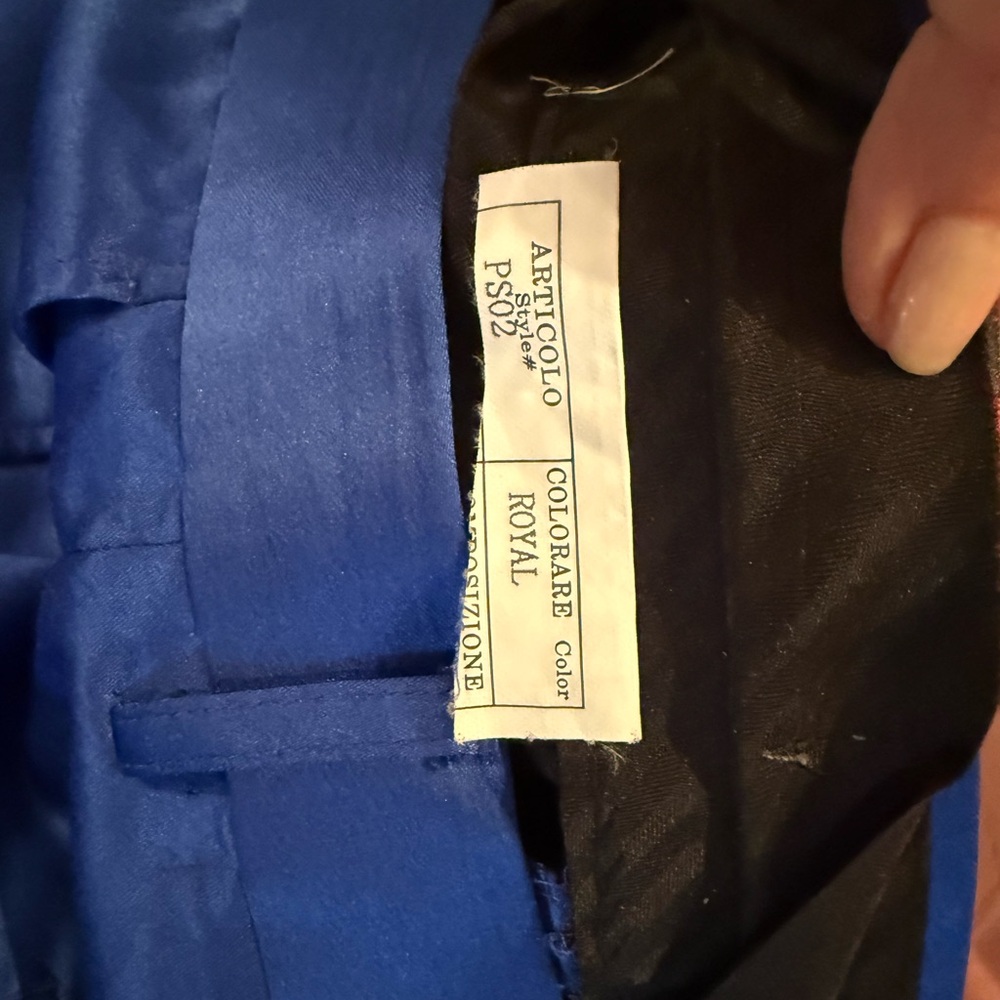 Men's Blue Pants - Picture 3 of 4
